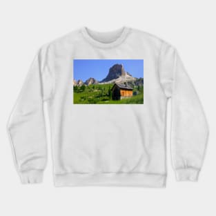 A chalet near Averau Crewneck Sweatshirt